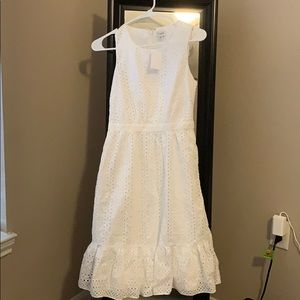 eyelet white dress from J Crew Factory